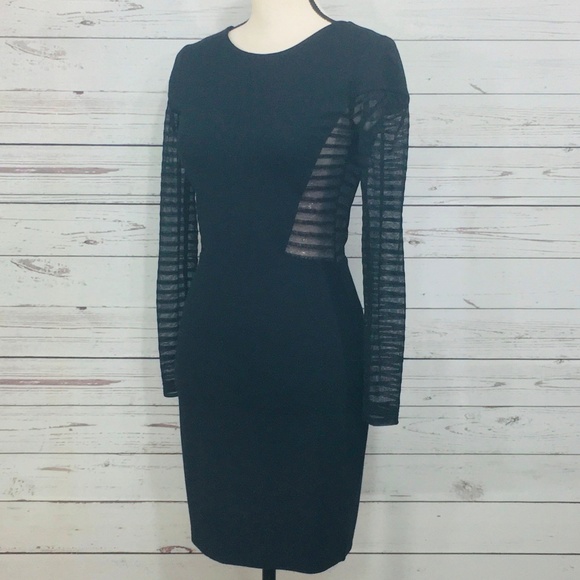 French Connection ~ Bette Mesh Inset Jersey Dress - Picture 7 of 10